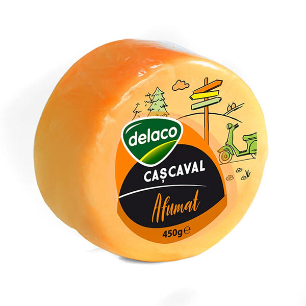 Cascaval afumat Delaco 450 g - Delumani - Magazin Online Romanesc 