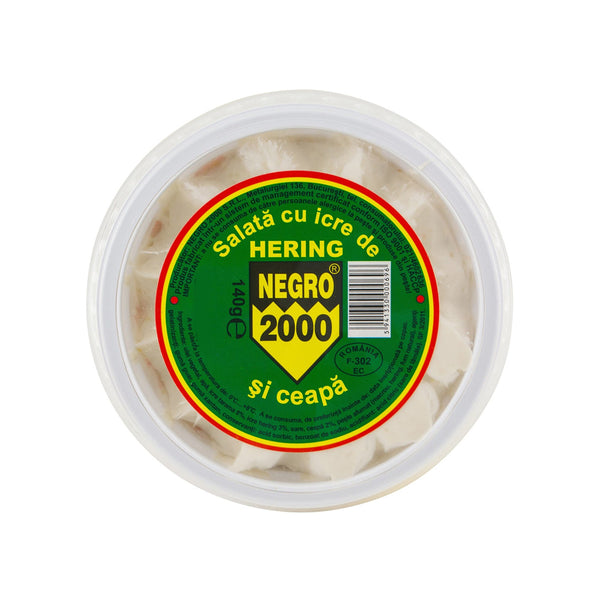 Salata de icre cu hering si ceapa Negro