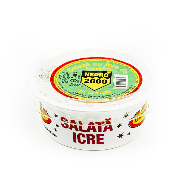 Salata de icre cu hering si ceapa Negro