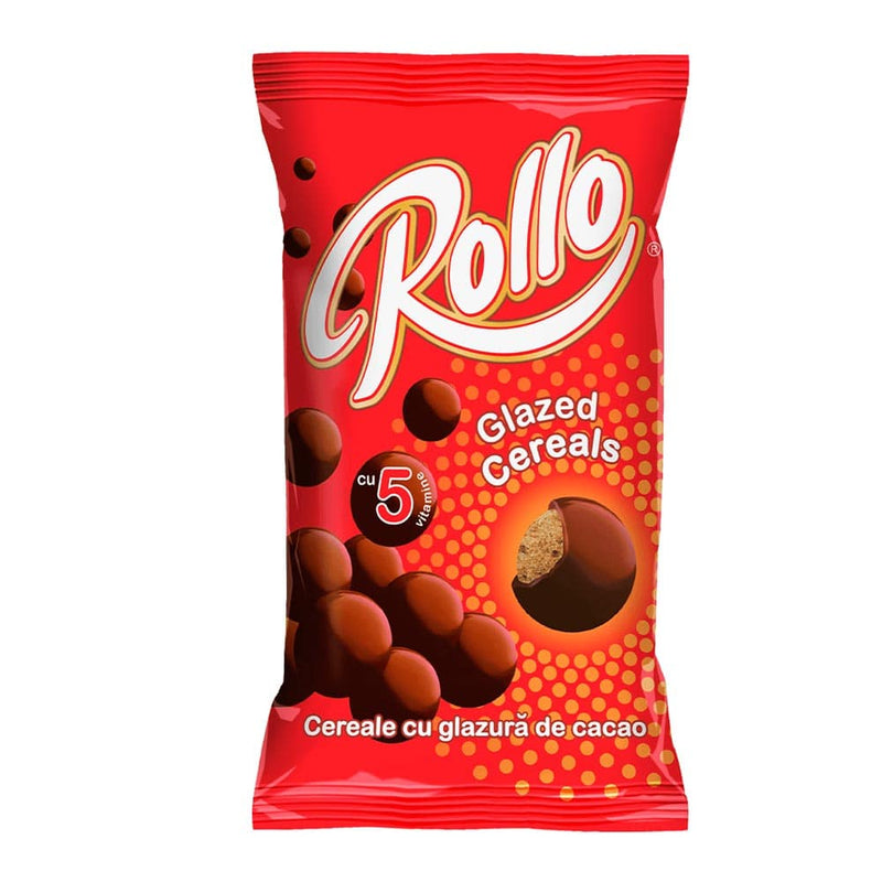 Rollo cereale cu glazura de cacao